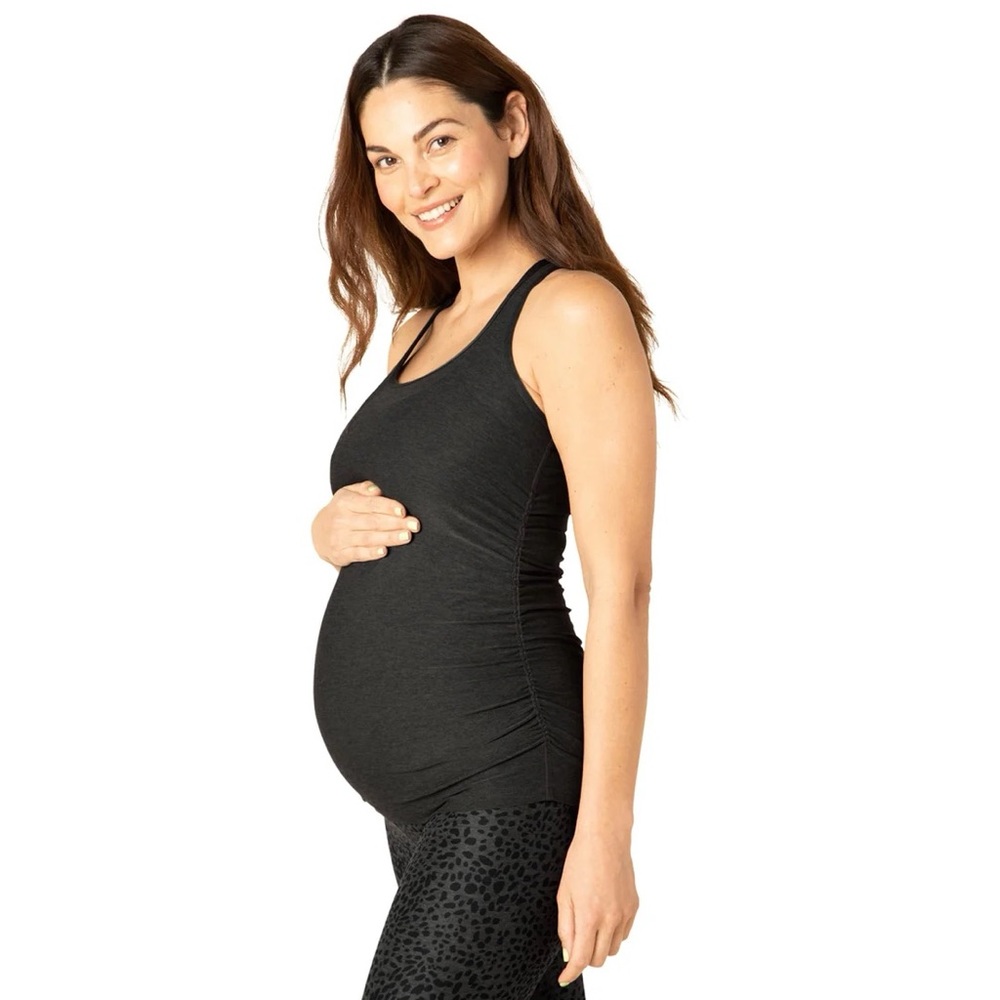 Beyond the Bump Yoga Spacedye Bases Covered Maternity Tank